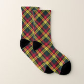 Clan Buchanan Tartan Red, geel en groen speldenpak Sokken (Paar)