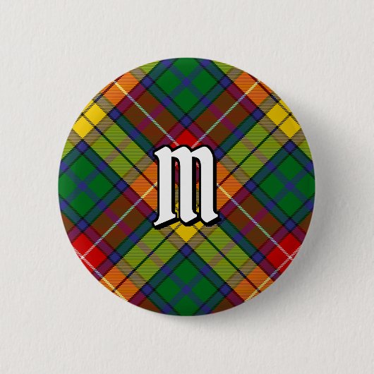 Clan Buchanan Tartan Ronde Button 5,7 Cm (Voorkant)