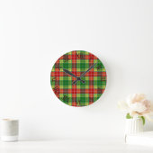 Clan Buchanan Tartan Ronde Klok (Huis)