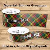 Clan Buchanan Tartan Satijnen Lint