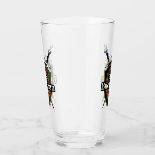Clan Buchanan Tartan Shield Glas (Rechts)