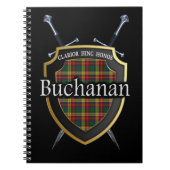 Clan Buchanan Tartan Shield & Swords Notitieboek (Voorkant)