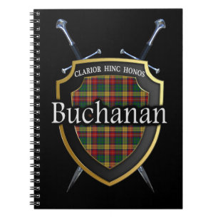 Clan Buchanan Tartan Shield & Swords Notitieboek