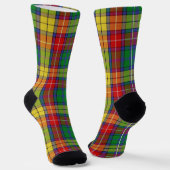 Clan Buchanan Tartan Sokken (Gebogen)