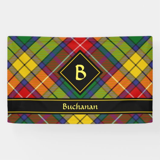 Clan Buchanan Tartan Spandoek (Horizontaal)
