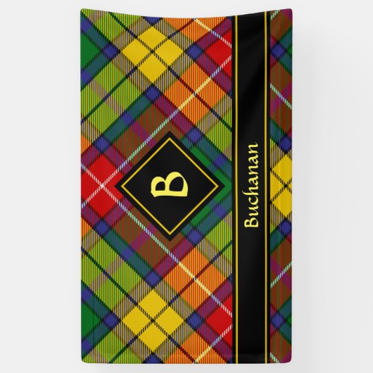 Clan Buchanan Tartan Spandoek (Verticaal)
