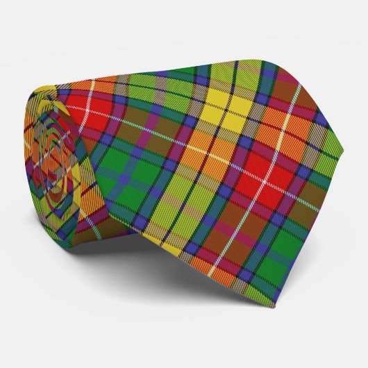 Clan Buchanan Tartan Stropdas (Opgerold)
