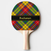 Clan Buchanan Tartan Tafeltennisbatje (Achterkant)