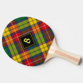 Clan Buchanan Tartan Tafeltennisbatje (Zijkant)
