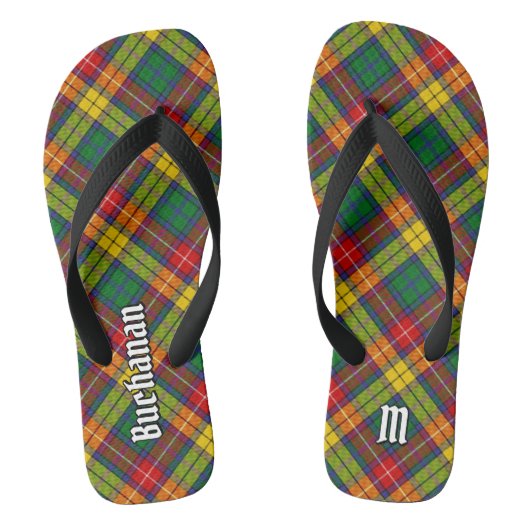 Clan Buchanan Tartan Teenslippers (Voetbed)