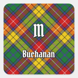 Clan Buchanan Tartan Vierkante Sticker