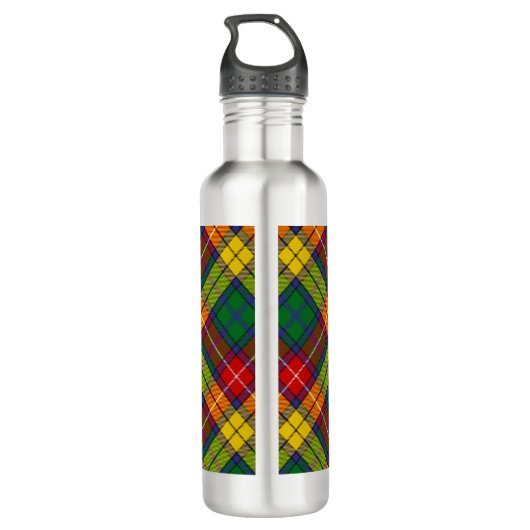 Clan Buchanan Tartan Waterfles (Achterkant)