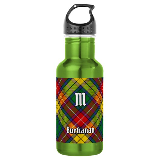 Clan Buchanan Tartan Waterfles (Voorkant)