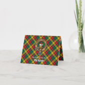 Clan Buchanan Wapen over Tartan (Voorkant)