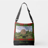 Clan Burnett Crathes Castle Tartan Jouw naam Foto Crossbody Tas (Voorkant)