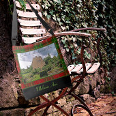 Clan Burnett Crathes Castle Tartan Jouw naam Foto Crossbody Tas