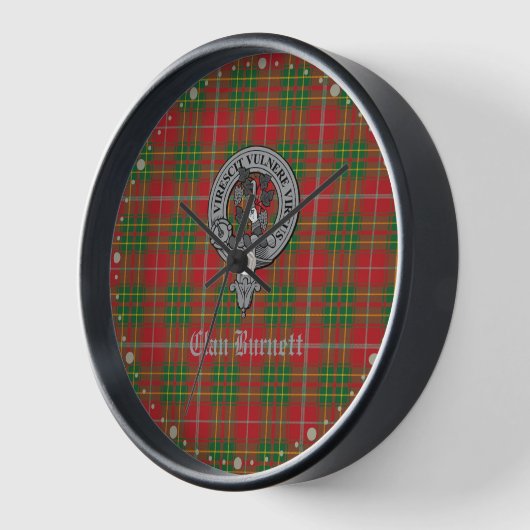 Clan Burnett Crest Badge & Tartan (Hoek)