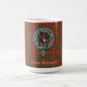 Clan Burnett Crest Badge & Tartan Koffiemok (Center)