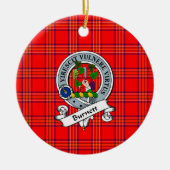 Clan Burnett Modern Badge Schotse Plaid Tartan Keramisch Ornament (Voorkant)