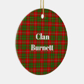 Clan Burnett Plaid Keramisch Ornament (Rechts)