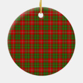 Clan Burnett Plaid Keramisch Ornament (Achterkant)