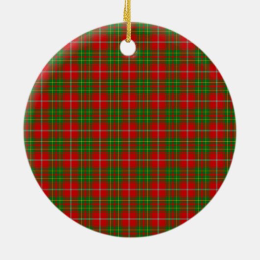 Clan Burnett Plaid Keramisch Ornament (Achterkant)