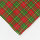 Clan Burnett Tartan Fleece Deken (Hoek)