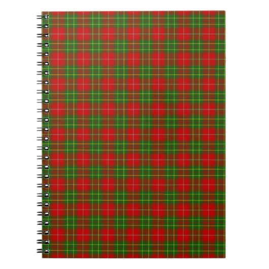 Clan Burnett Tartan Notitieboek (Voorkant)