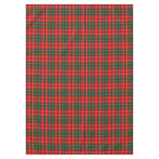Clan Burnett Tartan Patroon Tafelkleed (Voorkant)