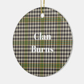 Clan Burns Check Tartan Keramisch Ornament (Links)