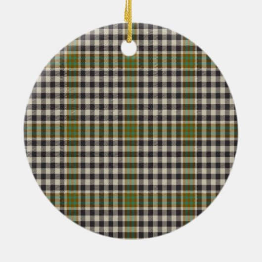 Clan Burns Check Tartan Keramisch Ornament (Achterkant)