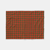 Clan Burns Tartan Fleece Deken (Voorkant (Horizontaal))