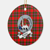 Clan Butter Badge Schotse Plaid Tartan Keramisch Ornament (Links)
