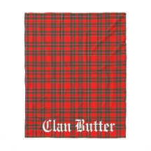 Clan Butter Tartan en aangepaste tekst
