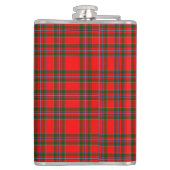 Clan Butter Tartan en aangepaste tekst Heupfles (Achterkant)