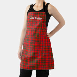 Clan Butter Tartan gepersonaliseerd Schort