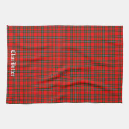 Clan Butter Tartan gepersonaliseerd Theedoek