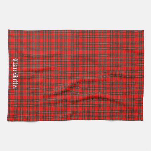 Clan Butter Tartan gepersonaliseerd Theedoek (Horizontaal)