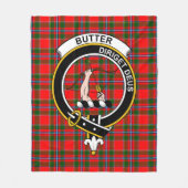 Clan Butter Tartan Pset Fleece Deken (Voorkant)