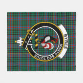 Clan ByresTartan Pset Fleece Deken (Voorkant (Horizontaal))