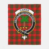 Clan CairnsTartan Schotse Plaid Fleece Deken (Voorkant)