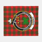 Clan CairnsTartan Schotse Plaid Fleece Deken (Voorkant (Horizontaal))