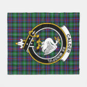 Clan Calder-Campbell Tartan Plaid Fleece Deken (Voorkant (Horizontaal))