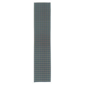 Clan Calhoun Navy Blauw en Groen Schots Tartan Korte Tafelloper (Voorkant)
