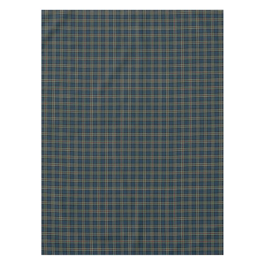 Clan Calhoun Navy Blauw en Groen Schots Tartan Tafelkleed (Voorkant)