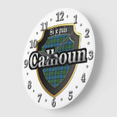 Clan Calhoun Tartan Scottish Dream Clock Grote Klok (Hoek)