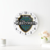 Clan Calhoun Tartan Scottish Dream Clock Grote Klok (Huis)