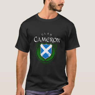 Clan Cameron Achternaam Schotse Clan Schotland Vla T-shirt