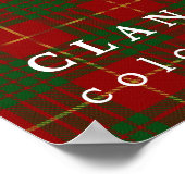 Clan Cameron Colors of Scotland Tartan Poster (Hoek)