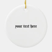 Clan Cameron Crest Badge en Tartan Keramisch Ornament (Achterkant)